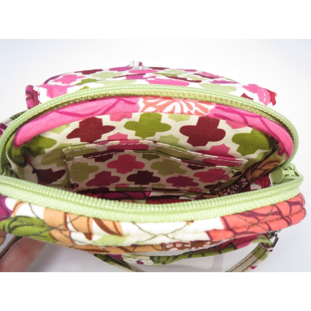 Vera Bradley Pink Floral Crossbody Shoulder Bag Purse Magnetic Closure‎ - Picture 6 of 9